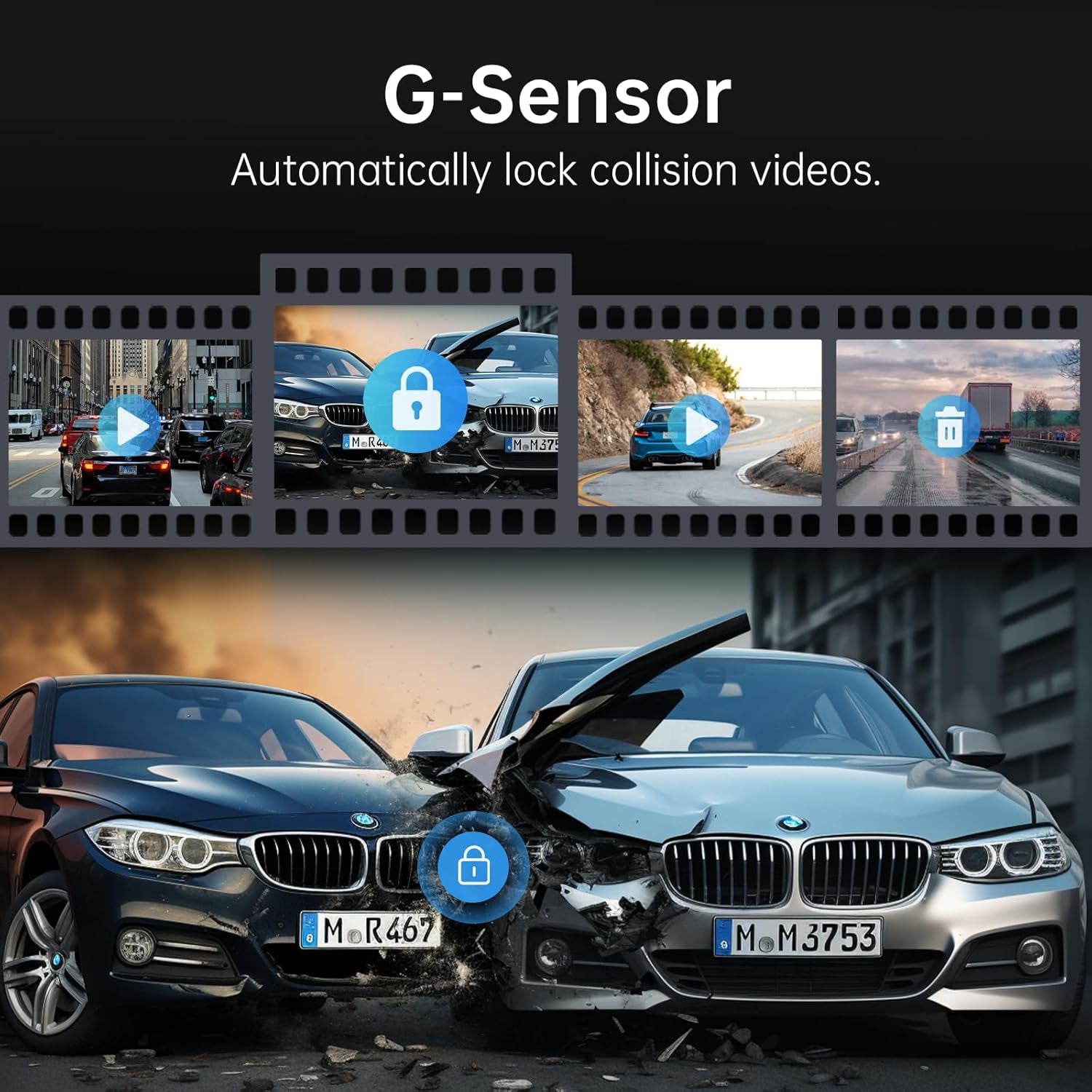 4K Rear View Mirror Camera, 10'' Mirror Dash Cam Front and Rear Camera, with 1080P Rear View Mirror Camera, Full Touch Screen Mirror, Voice Control, Parking Assistance,Night Vision,With 32GB Card