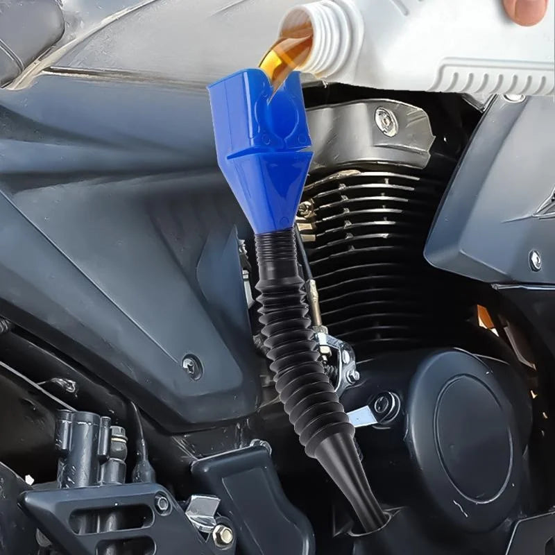 1/3Pcs Telescopic Car Refueling Funnel Universal Engine Oil Gasoline Filter Transfer Funnels Tool Foldable Portable Funnels