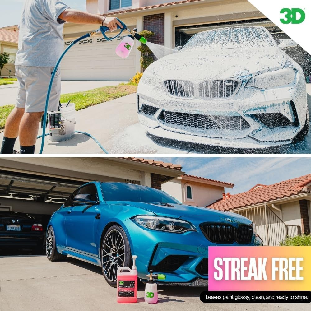 ( 3.8L) -  Pink Car Soap Car Wash & Cleaner Made in USA All Natural No Harmful Chemicals (Gallon)