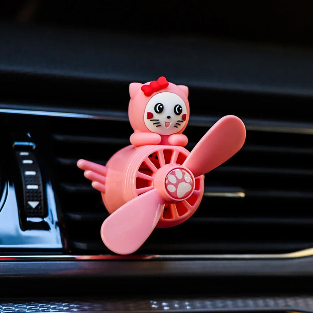 Car Air Freshener Car Pilot Rotating Propeller Perfume Accessories Fragrance Smell in Styling Vent Diffuse Air Fresheners Clip