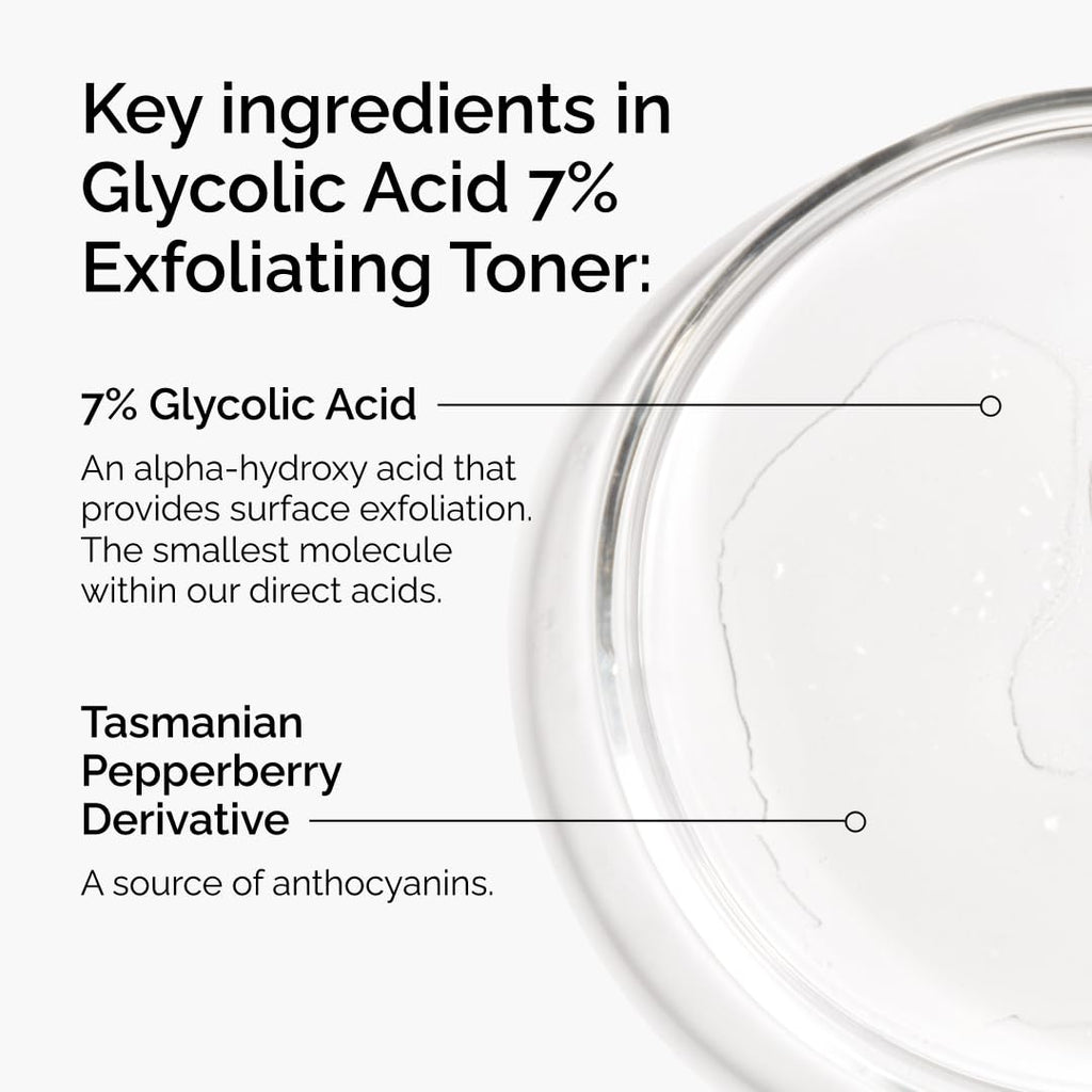 The Ordinary Glycolic Acid 7% Exfoliating Toner, Brightening and Smoothing Daily Toner for More Even-Looking Skin Tone