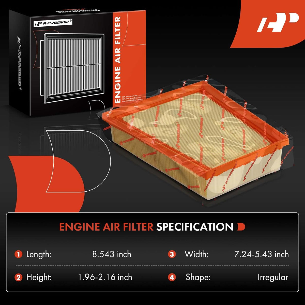 2-PC Engine Air Filter Compatible with Chevrolet & Buick | for Chevrolet Trax 2024, Trailblazer 2021-2023 & Buick Encore GX 2020-2024, 1.2L 1.3L, Replaces 42712666, A21546