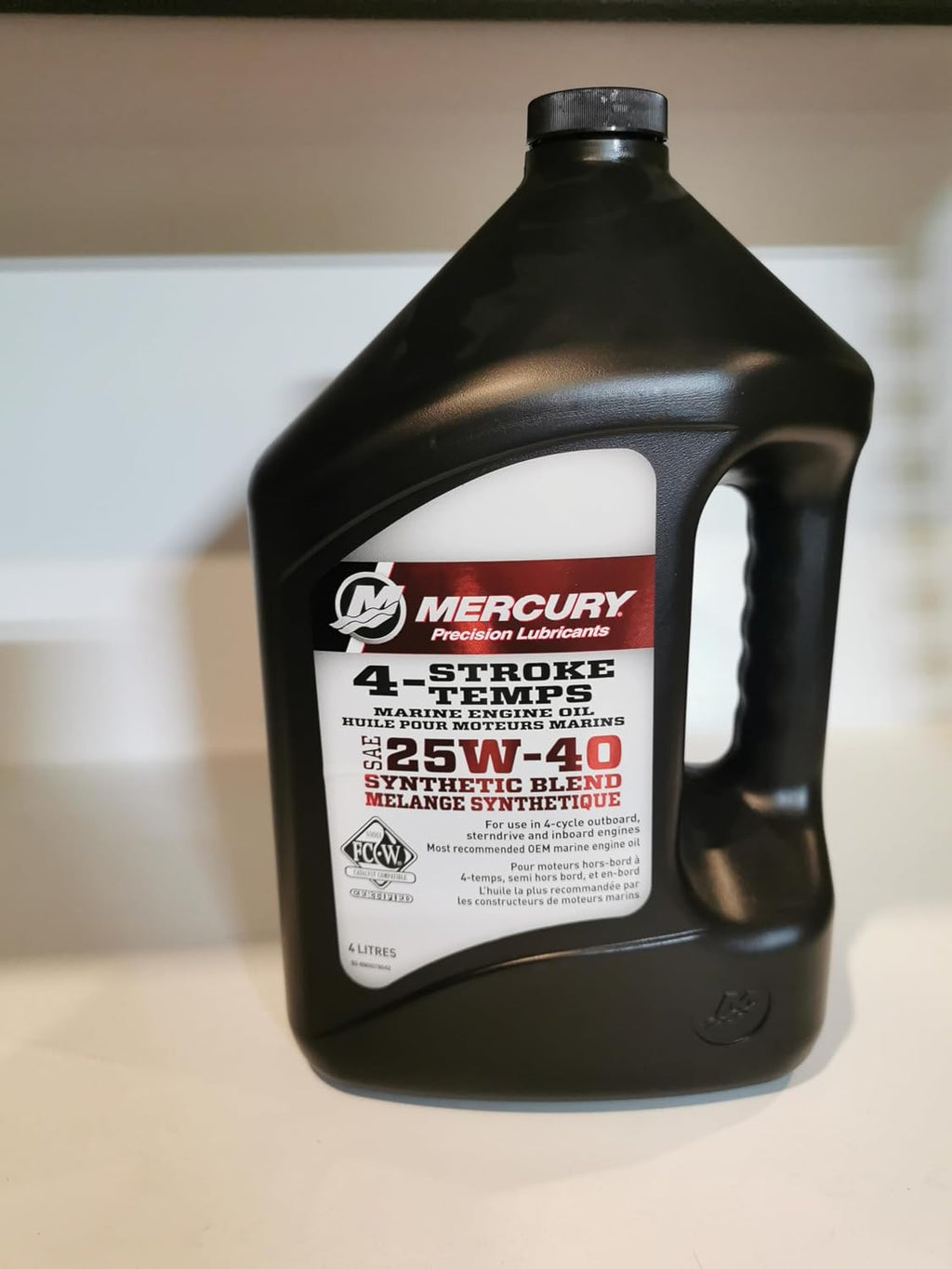 MARINE 4STROKE 25W40 SYNTHETIC BLEND ENGINE OIL 4 LITER 92-8M0078642