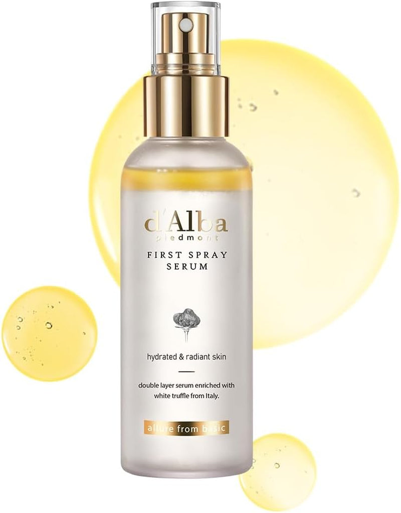 Italian White Truffle First Spray Serum, Vegan Skin Care, Hydrating Face Moisturizer, Glow Serum for Radiant Skin, Non Comedogenic, All in One Mist, Korean Skincare, 100Ml | Vegan Skin Care, Hydrating Face Moisturizer, Glow Serum for Radiant Skin, Non Comedogenic, All in One Mist, Korean Skincare