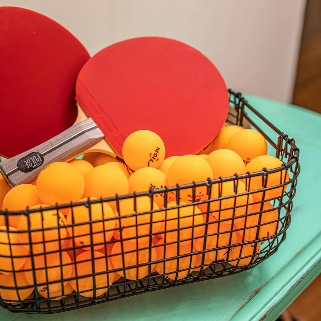 Ping Pong Balls – 46Pk Orange 1-Star Table Tennis Balls, Official Size 40Mm ABS Balls, Ultimate Durability for Indoor/Outdoor Ping Pong Tables