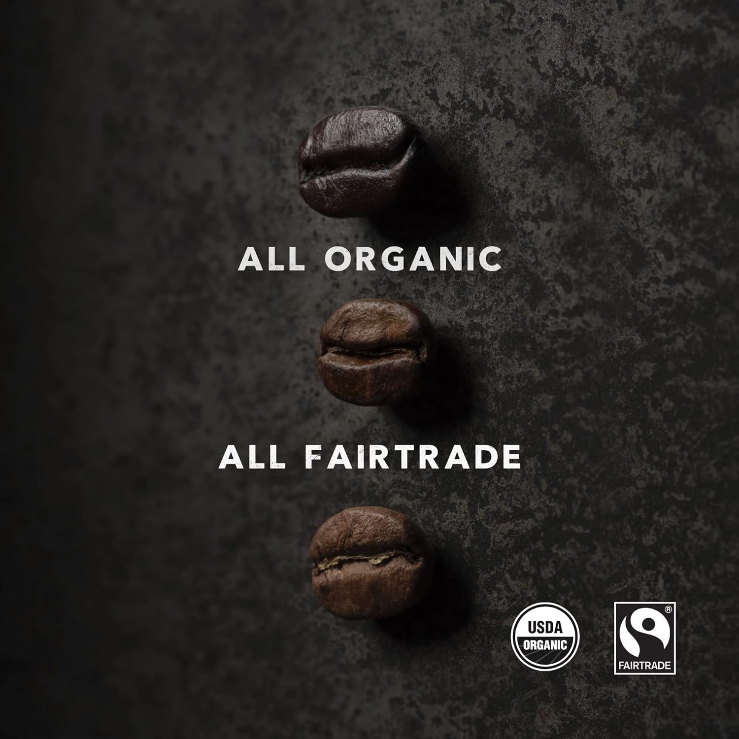 , Whole Bean, 1 Lb - Certified Organic, Fairtrade, Kosher Coffee, Grizzly Claw - Dark Roast, 454 G (Pack of 2)