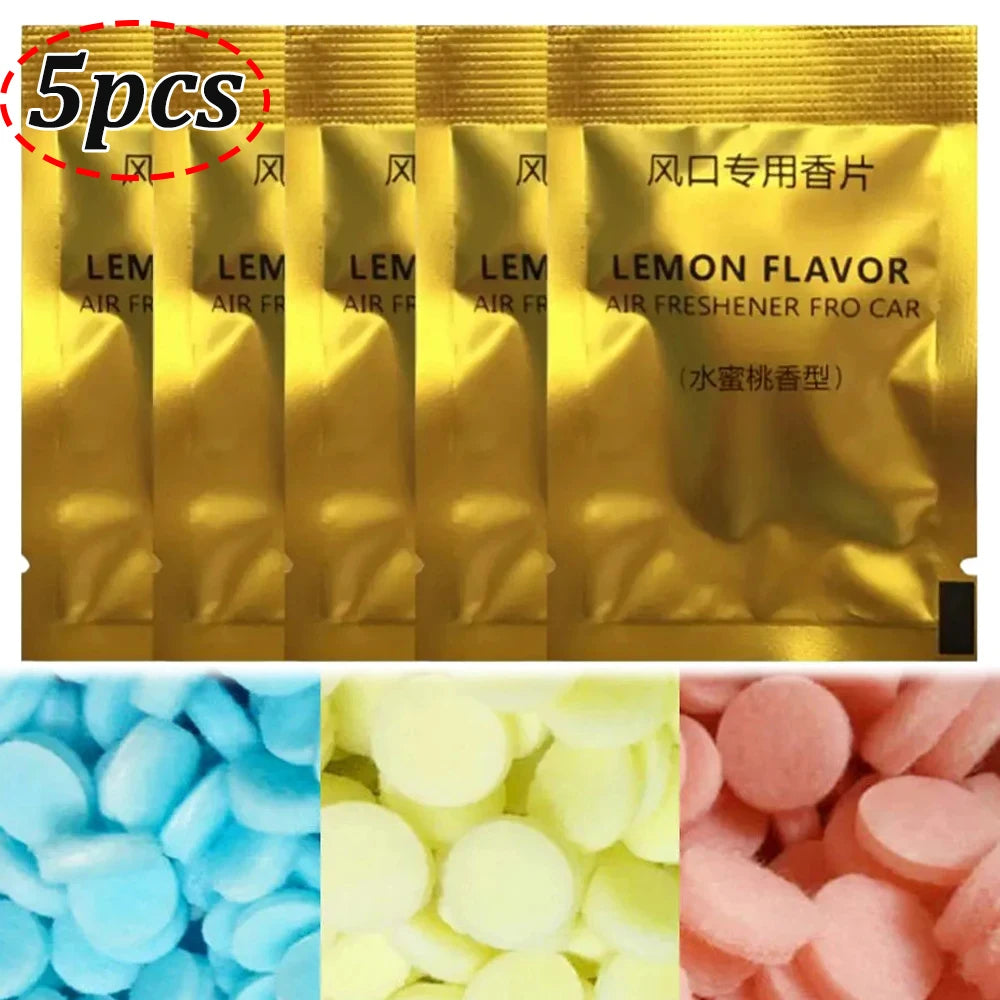 Car Air Fresheners Refills Air Vent Clip Flavor Replacement Set Solid Fragrance Scent Auto Air Freshener Refill Tablets