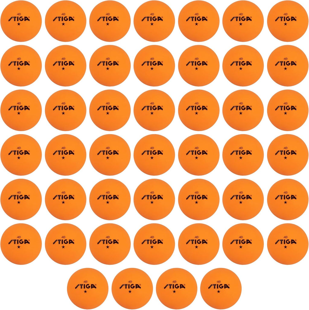Ping Pong Balls – 46Pk Orange 1-Star Table Tennis Balls, Official Size 40Mm ABS Balls, Ultimate Durability for Indoor/Outdoor Ping Pong Tables