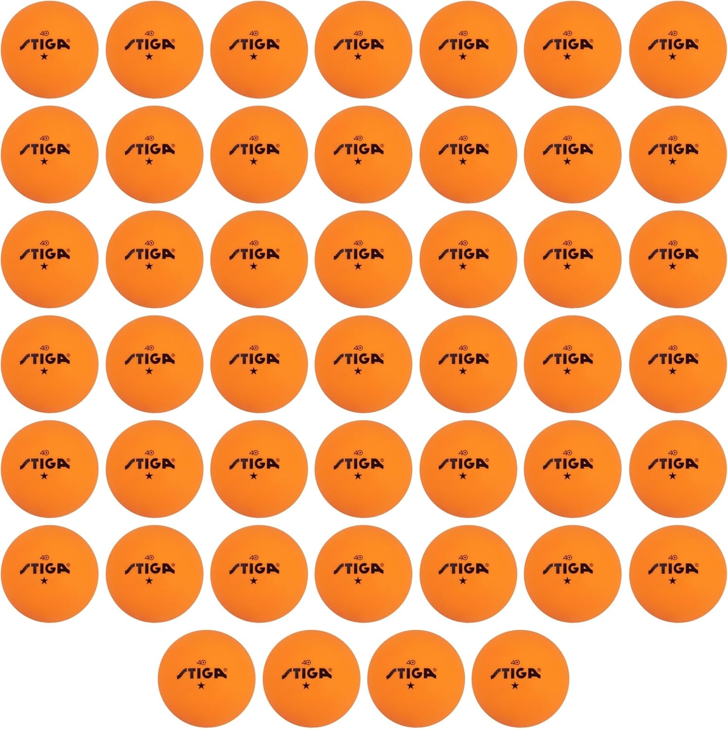 Ping Pong Balls – 46Pk Orange 1-Star Table Tennis Balls, Official Size 40Mm ABS Balls, Ultimate Durability for Indoor/Outdoor Ping Pong Tables
