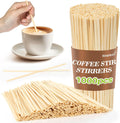 1000Pcs Wooden Coffee Stirrers - Coffee Stir Sticks Disposable | Bamboo Swizzle Stick for Beverage, Coffee, Hot Chocolate, Milk, Juice, Cocktail, Party Drink Stirring, Coffee Bar Need, 5.5''
