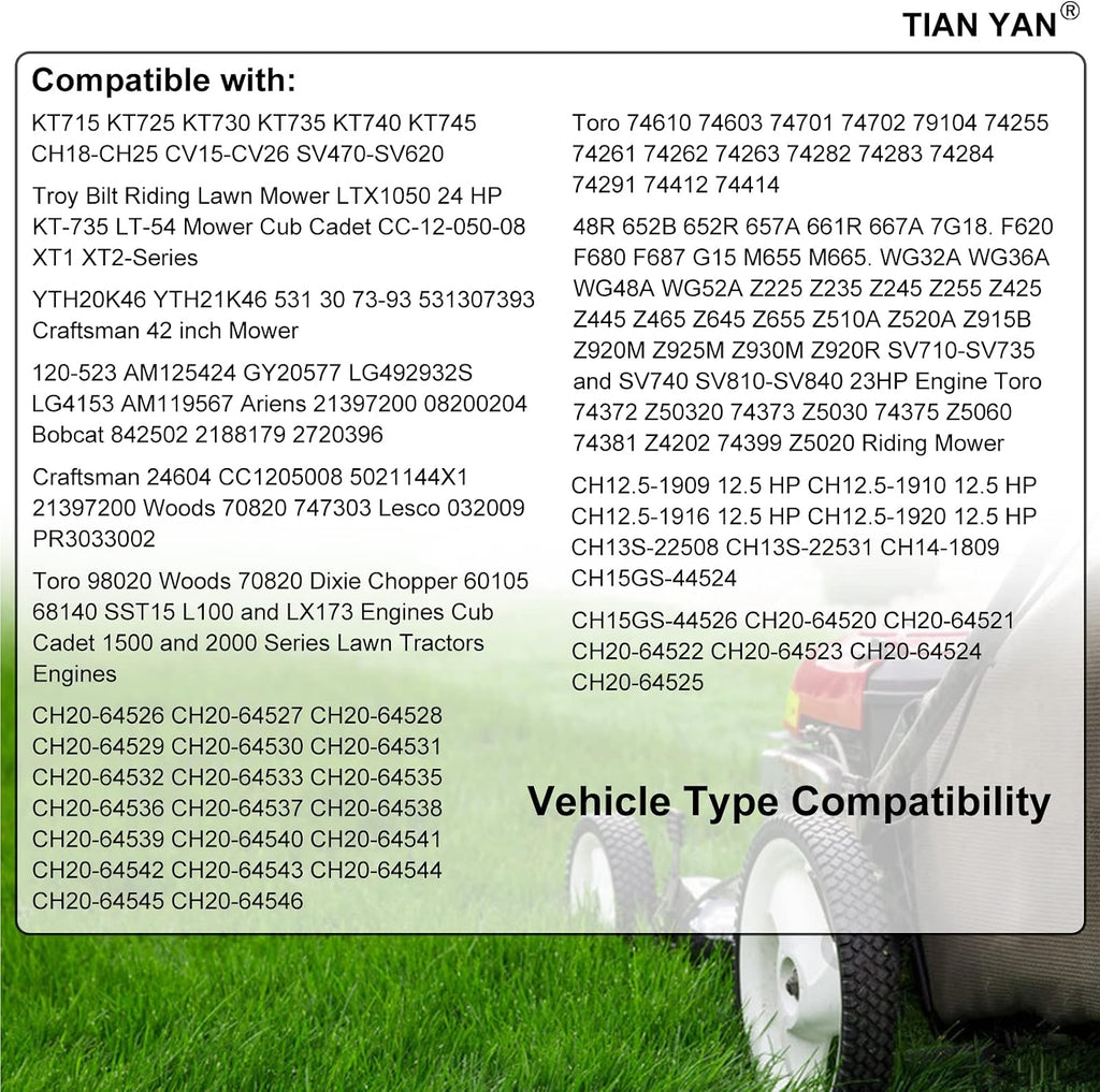 12 050 01-S Oil Filter for Kohler 12 050 01 1205001-S 12 050 01-S1 KH-12-050-08 CH18-CH25 CV18-CV25 Engine KT715 KT725 KT730 SV470-SV620 Lawn Mower Oil Filter