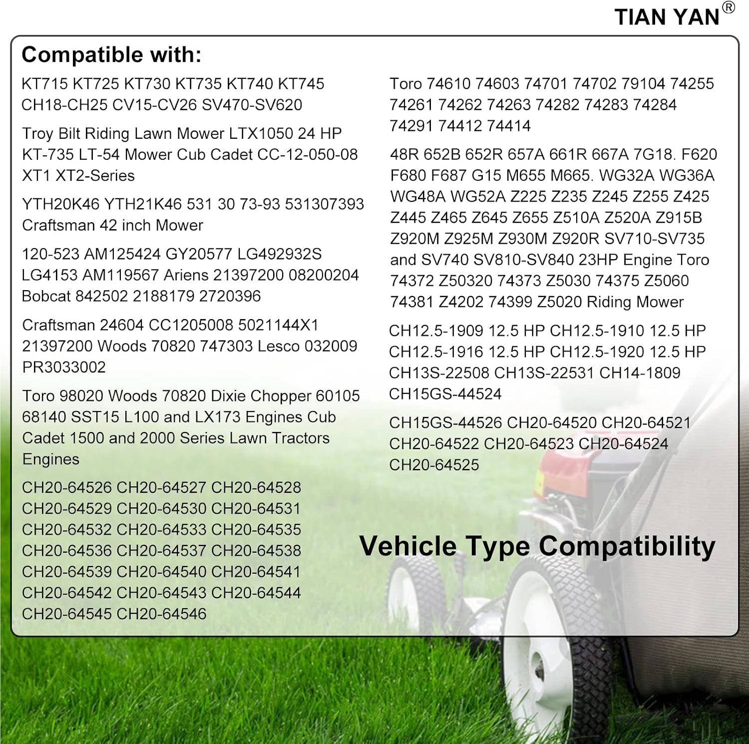 12 050 01-S Oil Filter for Kohler 12 050 01 1205001-S 12 050 01-S1 KH-12-050-08 CH18-CH25 CV18-CV25 Engine KT715 KT725 KT730 SV470-SV620 Lawn Mower Oil Filter