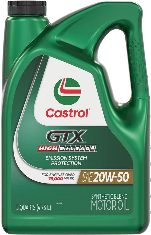 03112 GTX High Mileage 20W-50 Motor Oil - 5 Quart