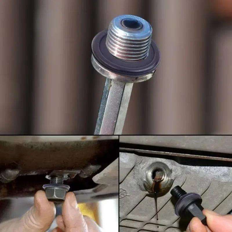 Car Sealing Oil Drain Plug Gasket Washer Replacement M 12/M14 Rubber Engine Oil Drain Plug Gaskets Auto Accessories