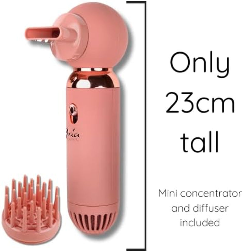 Too Cute Compact Hair Dryer - Lightweight, Portable Blow Dryer with High or Low Settings - Negative Ionic Technology - Rose Gold - 1 Pc