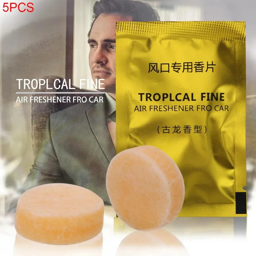 Car Air Fresheners Refills Air Vent Clip Flavor Replacement Set Solid Fragrance Scent Auto Air Freshener Refill Tablets