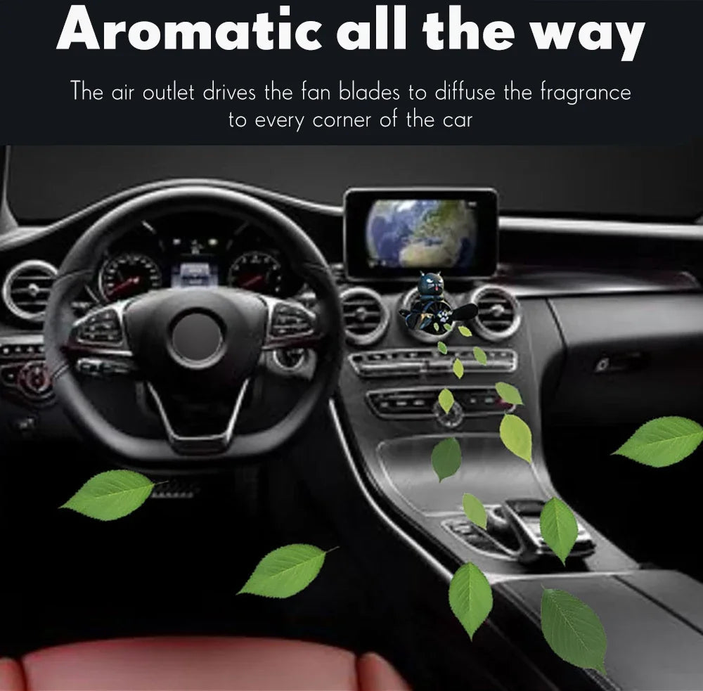 Car Air Freshener Car Pilot Rotating Propeller Perfume Accessories Fragrance Smell in Styling Vent Diffuse Air Fresheners Clip