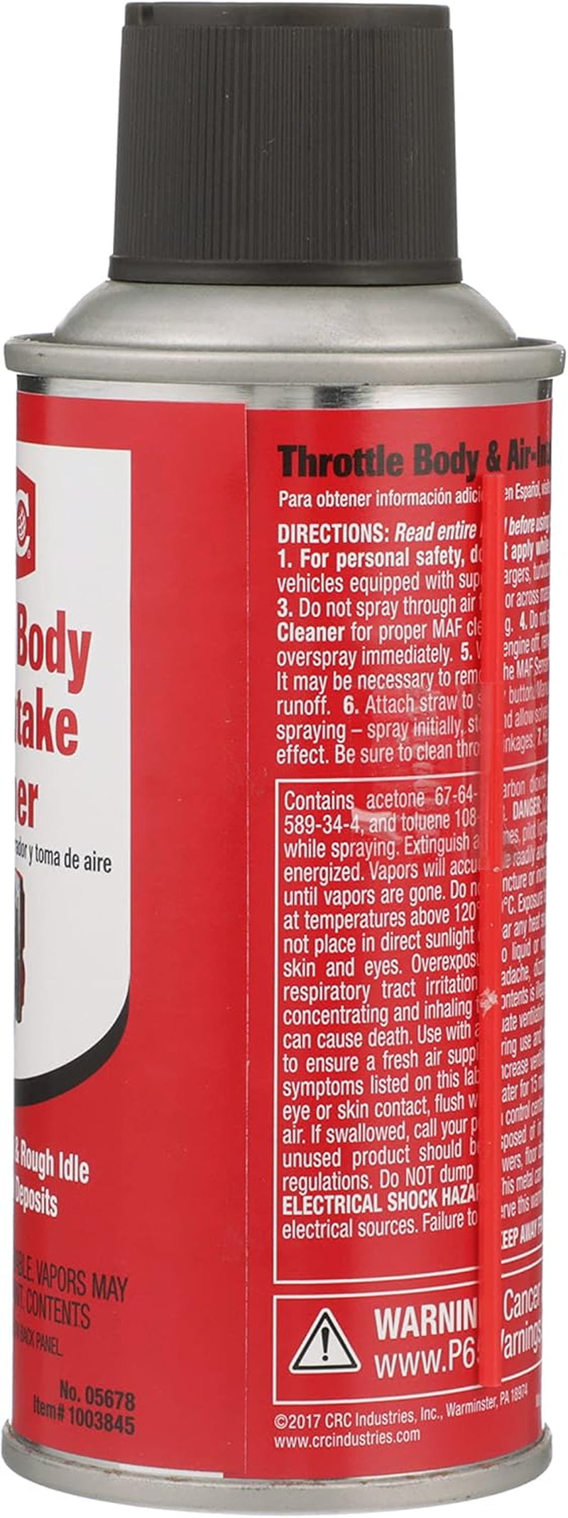 Throttle Body & Air Intake Cleaner, 5 Wt Oz