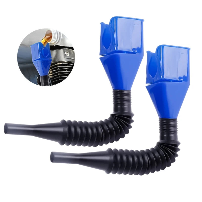 1/3Pcs Telescopic Car Refueling Funnel Universal Engine Oil Gasoline Filter Transfer Funnels Tool Foldable Portable Funnels