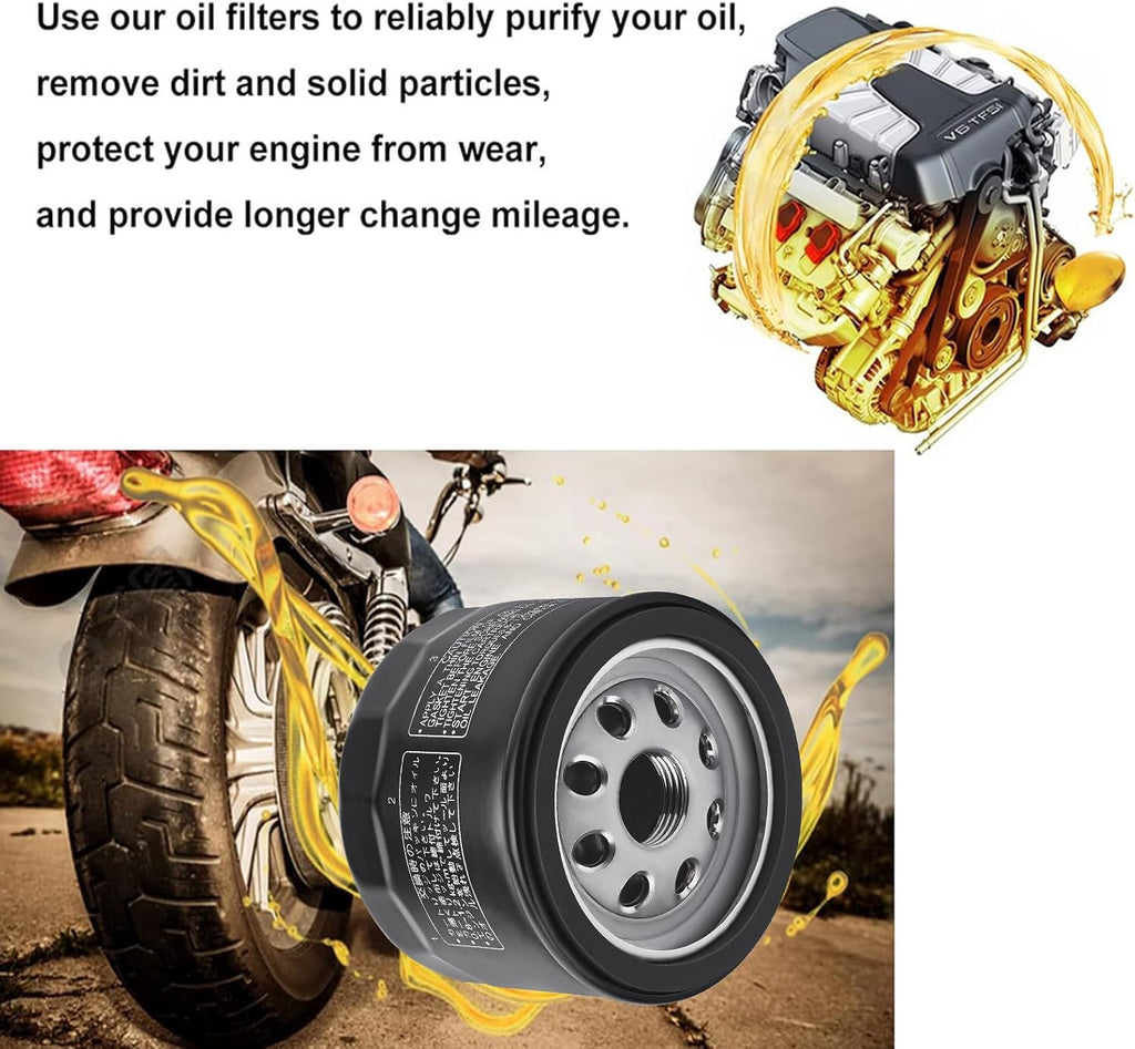 12 050 01-S Oil Filter for Kohler 12 050 01 1205001-S 12 050 01-S1 KH-12-050-08 CH18-CH25 CV18-CV25 Engine KT715 KT725 KT730 SV470-SV620 Lawn Mower Oil Filter