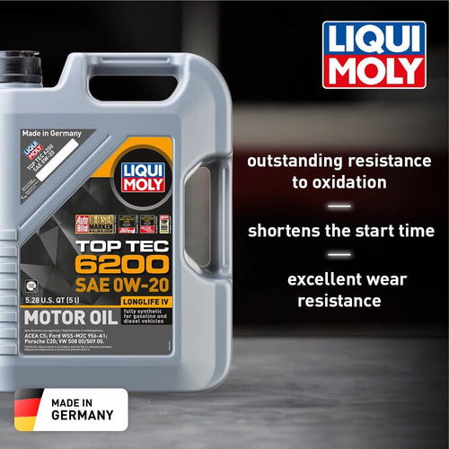 20238 TOP TEC 6200 0W20 Motor Oil, 5 L, 1 Pack