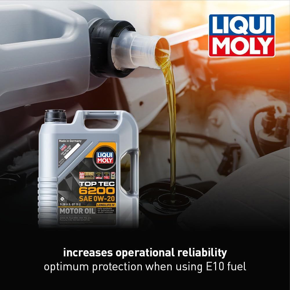 20238 TOP TEC 6200 0W20 Motor Oil, 5 L, 1 Pack
